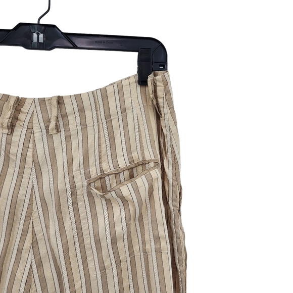 Shack Incorporated Women's Vintage 100% Silk Striped Relaxed Fit Pants - L - Picture 8 of 8